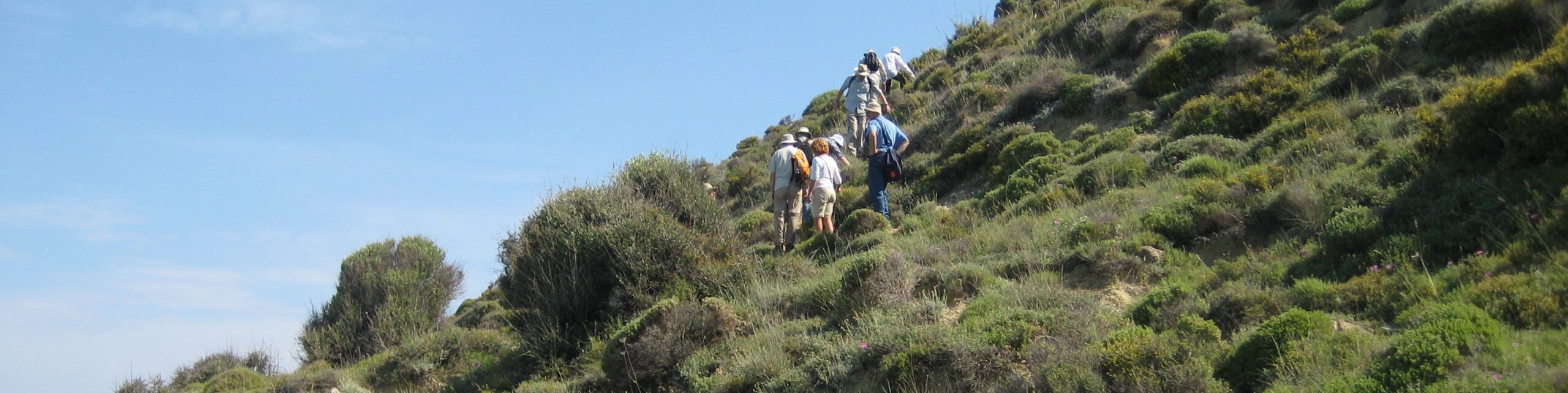 Climbing on the Gallipoli Peninsula.