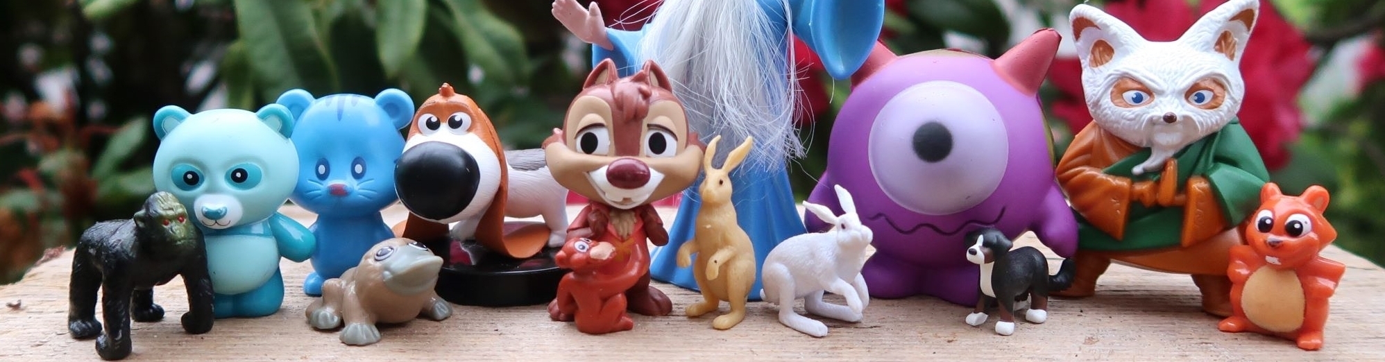 Familiar character and animals.