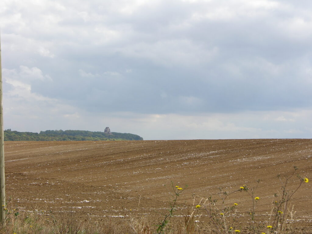 Thiepval across the fields.