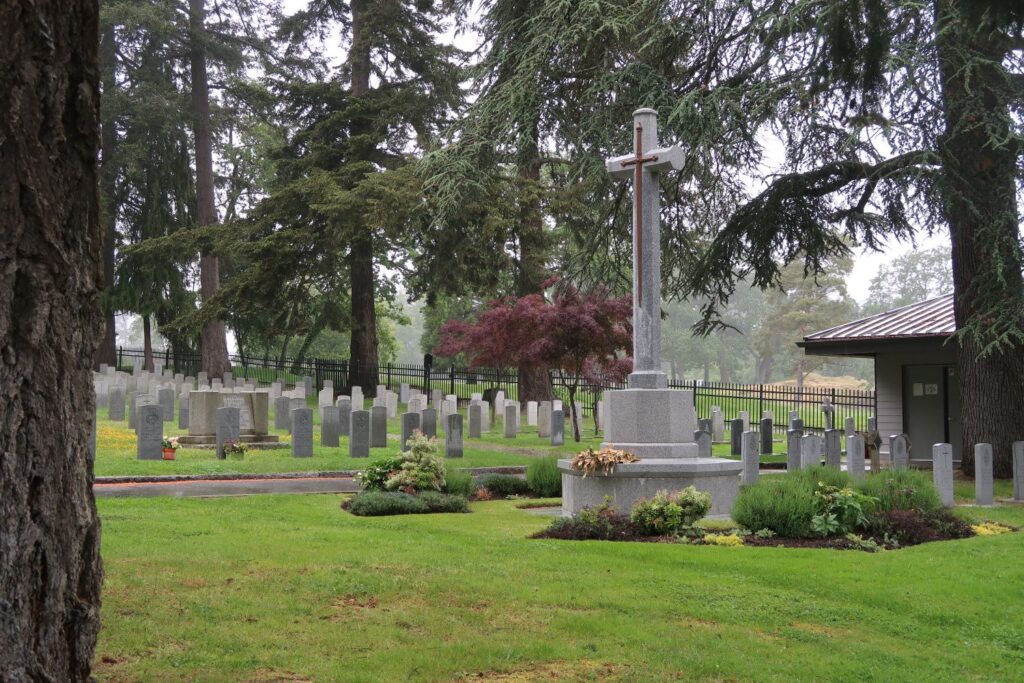 Cross of Sacrifice, Veterans Cemetery.