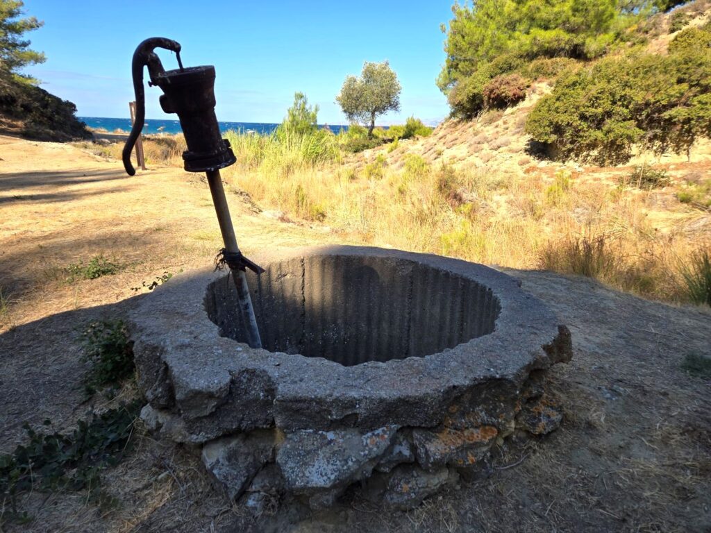 Well near Gully Beach.