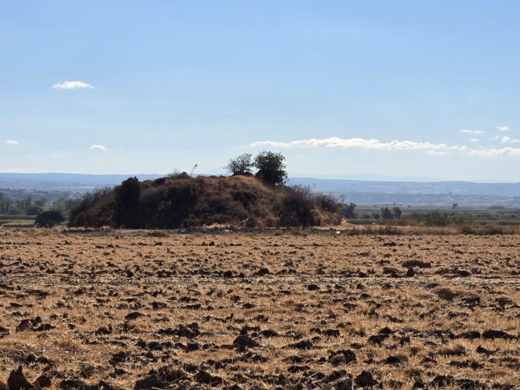 Bronze age burial mound.