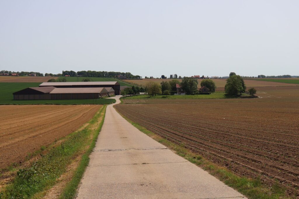 Road towards La Plus Douve Farm